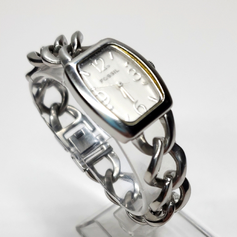 Fossil ES2033 Silver Chain Bracelet Watch